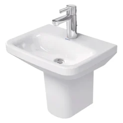 Duravit DuraStyle 450mm 1TH Handrinse Basin + Semi Pedestal