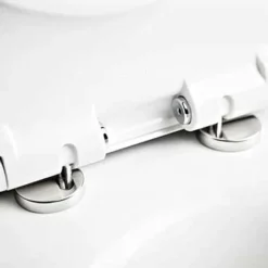 Twyford E100 Round Rimfree Wall Hung WC + Soft Close Seat -Bathroom Products Shop e17857wh d2 1