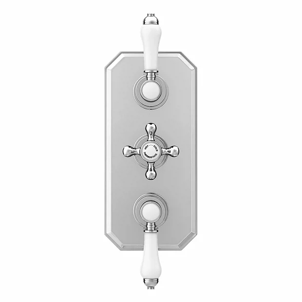 Trafalgar Traditional Triple Concealed Thermostatic Shower Valve 1 Trafalgar Traditional Triple Concealed Thermostatic Shower Valve