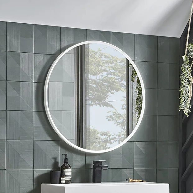 Roper Rhodes Frame 600mm LED Illuminated Round Mirror - Grey 1 Roper Rhodes Frame 600mm LED Illuminated Round Mirror - Grey