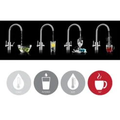 Rangemaster Geo Trend 4-in-1 Instant Boiling Hot Water Tap - Chrome
