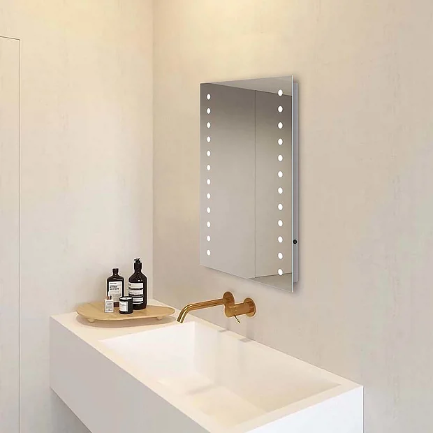Brooklyn Dot 500 X 700mm Battery Operated Illuminated LED Mirror 6 Brooklyn Dot 500 X 700mm Battery Operated Illuminated LED Mirror - Image 6