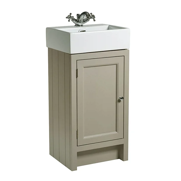 Roper Rhodes Hampton Cloakroom Unit & Basin - Mocha 1 Roper Rhodes Hampton Cloakroom Unit & Basin - Mocha