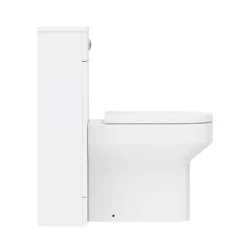 Harmony Gloss White BTW WC Unit With Cistern + Soft Close Seat W500 X D200mm -Bathroom Products Shop harbtwsc d3