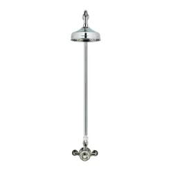 Crosswater - Belgravia Thermostatic Shower Valve With Fixed Head - Nickel 7 Crosswater - Belgravia Thermostatic Shower Valve With Fixed Head - Nickel -Bathroom Products Shop hg showern d1