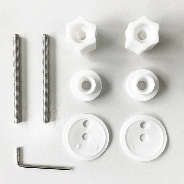 Toreno Wooden Toilet Seat Hinge Pack Chrome 3 Toreno Wooden Toilet Seat Hinge Pack Chrome - Image 3