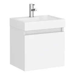Milan Juno Gloss White Cloakroom Suite -Bathroom Products Shop jgwcs d4