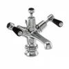 Burlington Kensington Regent Black Basin Mixer With Pop-up Waste