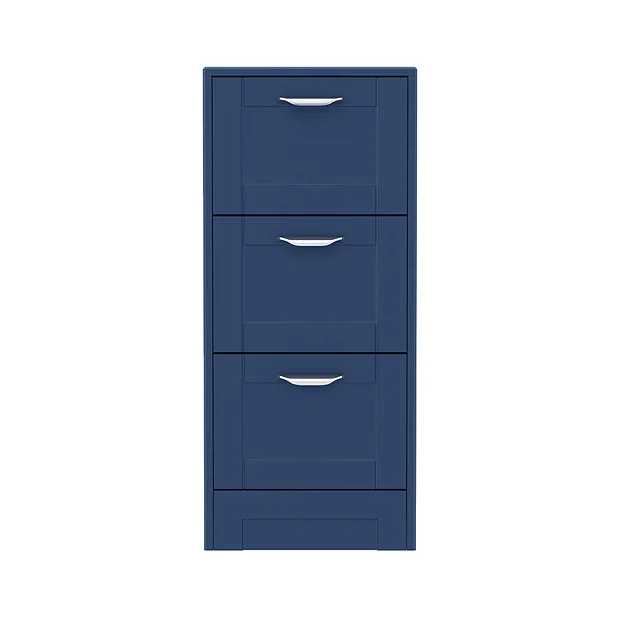Keswick Blue 350mm Traditional 3 Drawer Storage Unit 3 Keswick Blue 350mm Traditional 3 Drawer Storage Unit - Image 3