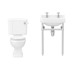 Keswick Traditional En Suite Bathroom Suite (800 X 800mm Enclosure) -Bathroom Products Shop kestes9d3