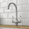 Dual-Lever Traditional Kitchen Tap