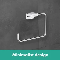 Hansgrohe AddStoris Chrome Towel Ring -Bathroom Products Shop lifestyle l2