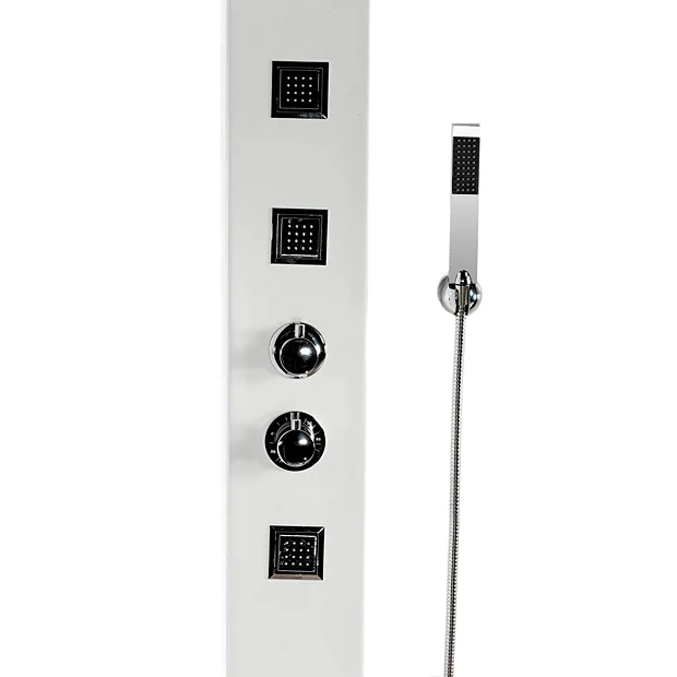 Maverick Tower Shower Panel (Thermostatic) - White 4 Maverick Tower Shower Panel (Thermostatic) - White - Image 4