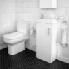 Milan Minimalist Floor Standing Cloakroom Suite