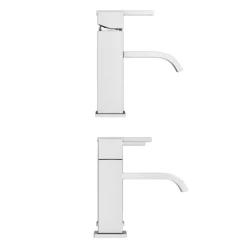 Milan Modern Mono Basin Mixer And Bath Filler - Chrome -Bathroom Products Shop mil001mil008d3n