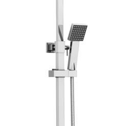 Milan Modern Square Thermostatic Shower (300 X 300mm Head - Chrome) -Bathroom Products Shop mil03h d1