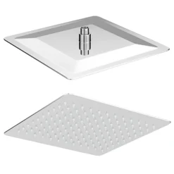 Milan Modern Square Thermostatic Shower (300 X 300mm Head - Chrome)