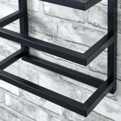 Milan 5 Tier Towel Rack - Matt Black