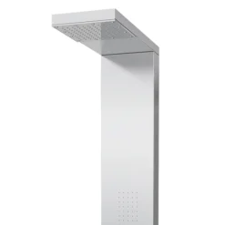 Milan Modern Stainless Steel Tower Shower Panel (Thermostatic) -Bathroom Products Shop milanmodernstainlesssteeltowershowerpaneld1