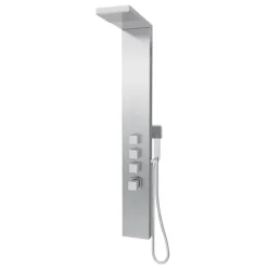 Milan Modern Stainless Steel Tower Shower Panel (Thermostatic) -Bathroom Products Shop milanmodernstainlesssteeltowershowerpanelthermostaticnd1
