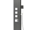 Milan Shower Tower Panel - Dark Chrome (Thermostatic)