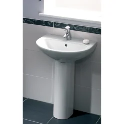 VitrA - Milton Basin And Pedestal - 1 Tap Hole -Bathroom Products Shop milton 45 d1