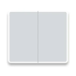 Toreno 700 X 800mm LED Illuminated 2-Door Mirror Cabinet With Motion Sensor, Shaving Socket & Anti-Fog -Bathroom Products Shop mir402 d1