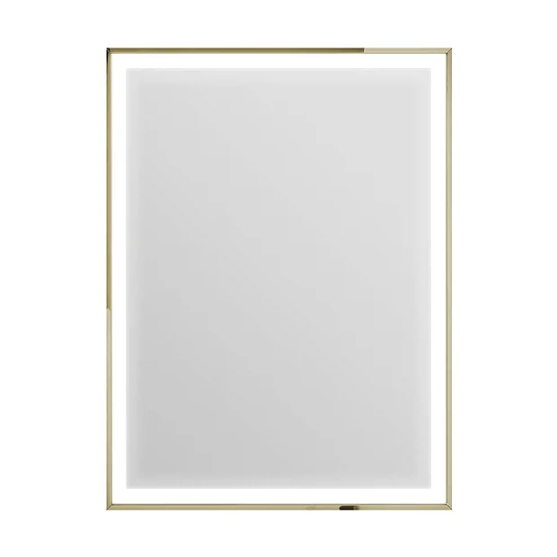 Heritage Kingston Vintage Gold 400 X 800mm Illuminated Rectangle Mirror With Demister Pad 2 Heritage Kingston Vintage Gold 400 X 800mm Illuminated Rectangle Mirror With Demister Pad - Image 2