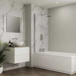 Multipanel Neutrals Collection Dove Grey Bathroom Wall Panel 8 Multipanel Neutrals Collection Dove Grey Bathroom Wall Panel -Bathroom Products Shop mn2001shr d1