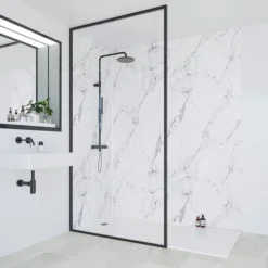 Multipanel Linda Barker Calacatta Marble Bathroom Wall Panel -Bathroom Products Shop mp3460 n d2