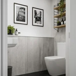 Multipanel Linda Barker Concrete Formwood Bathroom Wall Panel