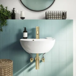 Arezzo Brushed Brass Trap And Isolating Set -Bathroom Products Shop mrtisbb d1