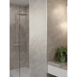 Multipanel Tile Effect Valmasino Marble H2400 X W598mm Bathroom Wall Panel - Hydrolock Tongue And Groove