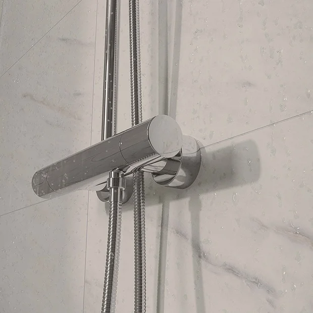 Multipanel Tile Effect Levanto Marble H2400 X W598mm Bathroom Wall Panel - Hydrolock Tongue And Groove 5 Multipanel Tile Effect Levanto Marble H2400 X W598mm Bathroom Wall Panel - Hydrolock Tongue And Groove - Image 5