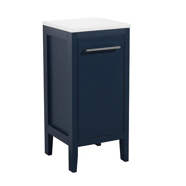 Montrose Indigo Blue Laundry Unit With Chrome Handle 2 Montrose Indigo Blue Laundry Unit With Chrome Handle - Image 2