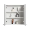 Montrose 600mm White Mirrored Cabinet With Chrome Handles