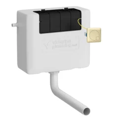 Montrose Dove Grey Combination Vanity And WC Unit With Brushed Brass Handles And Flush -Bathroom Products Shop mtslcmibb d1