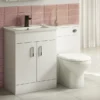 Toreno 500mm BTW Toilet Unit Incl. Cistern + Round Pan (Depth 200mm)