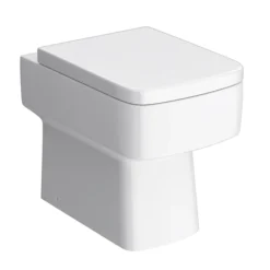 Monza Gloss White Wall Hung Sink Vanity Unit + Square Toilet Package -Bathroom Products Shop mzwhtwhvtp d4