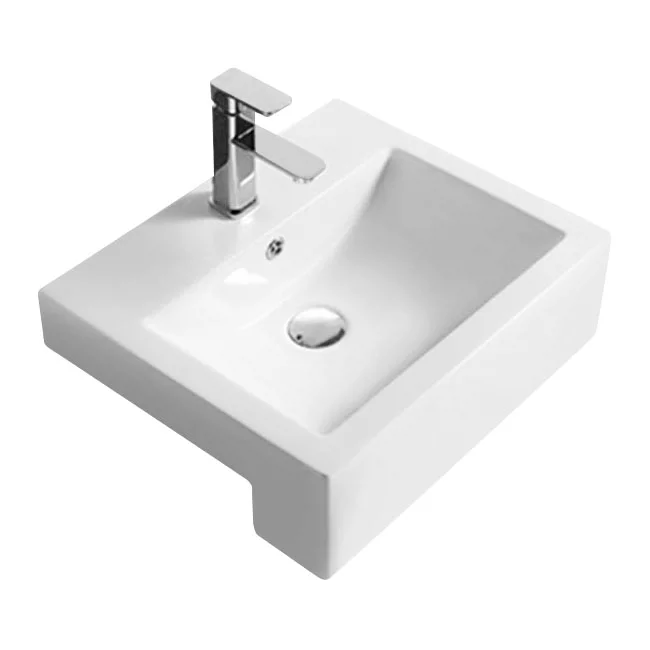 Hudson Reed 530mm Square Semi-Recessed Basin 1 Hudson Reed 530mm Square Semi-Recessed Basin
