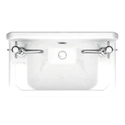 Carlton 515mm Traditional Cloakroom Basin (2 Tap Hole - Depth 300mm) -Bathroom Products Shop ncs829 n d1