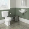 Carlton 515mm Traditional Cloakroom Basin (2 Tap Hole - Depth 300mm)