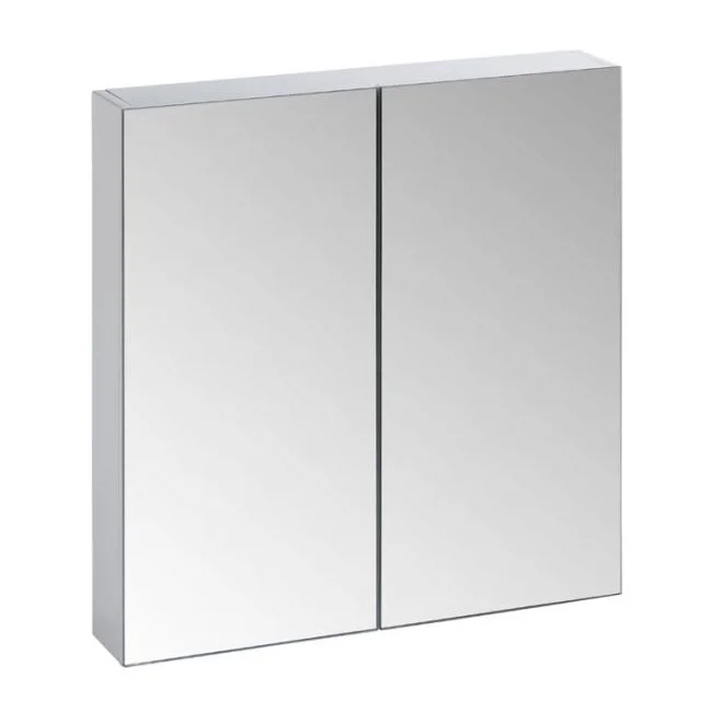 Tavistock Observe Double Door Mirror Cabinet - Gloss White 1 Tavistock Observe Double Door Mirror Cabinet - Gloss White