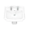 Oxford Ceramic Traditional Basin & Pedestal Set
