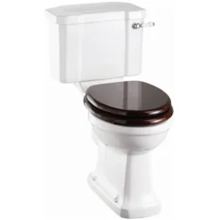 Burlington Cloakroom Slimline Toilet + Edwardian Wall Mounted 2TH Basin -Bathroom Products Shop p5c3b8nd1