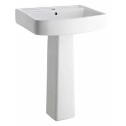 Bliss 4 Piece Bathroom Suite - CC Toilet & 1TH Basin With Pedestal - 2 X Basin Size And Seat Options 8 Bliss 4 Piece Bathroom Suite - CC Toilet & 1TH Basin With Pedestal - 2 X Basin Size And Seat Options -Bathroom Products Shop prem600basverylarge3