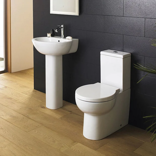 Nuie Holstein Flush To Wall Toilet + Soft Close Seat 1 Nuie Holstein Flush To Wall Toilet + Soft Close Seat