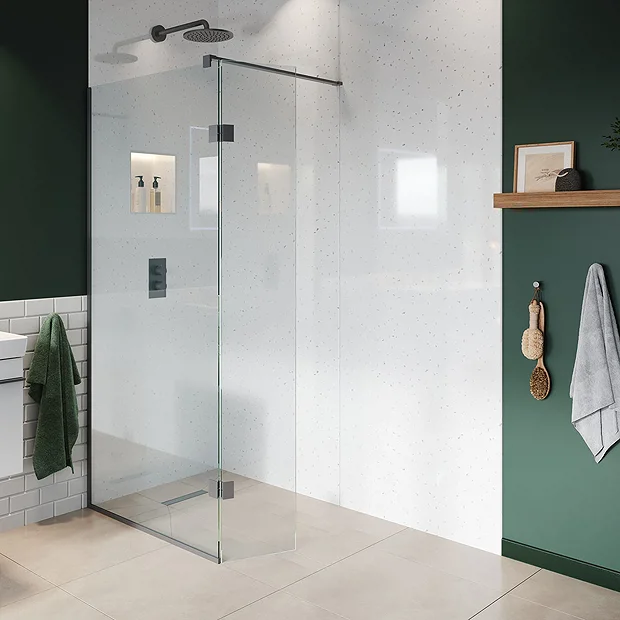 Orion White Arctic Sparkle Shower Wall Panel - 2400 X 1000mm 4 Orion White Arctic Sparkle Shower Wall Panel - 2400 X 1000mm - Image 4