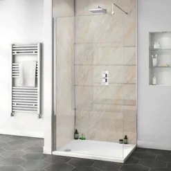 Orion Pergamon Marble Shower Wall Panel - 2400 X 1000mm -Bathroom Products Shop pvc2410pema d2