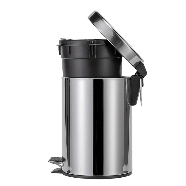 Croydex 3 Litre Stainless Steel Pedal Bin 1 Croydex 3 Litre Stainless Steel Pedal Bin